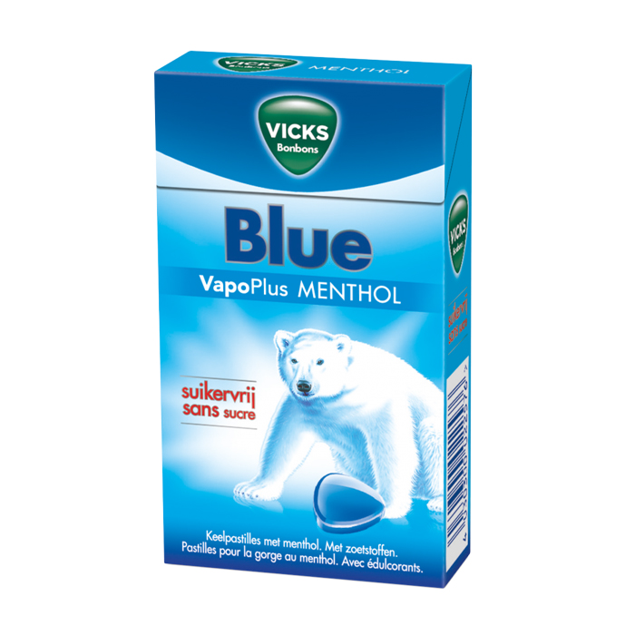 Image of Vicks Blue Keelpastilles Menthol 40g 