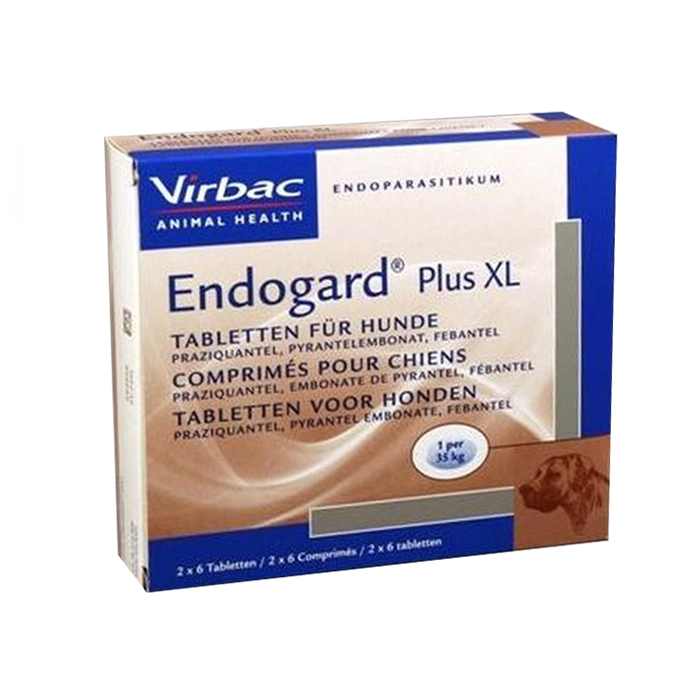 Image of Virbac Endogard Plus XL Hond 12 Tabletten 