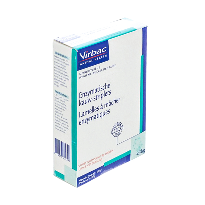 Image of Virbac Cet Enzymatische Kauwstrips Hond <5kg 200g 