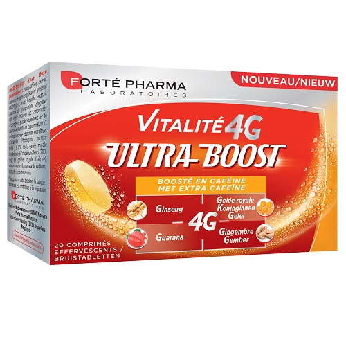Image of Forté Pharma Vitalite 4G Ultra Boost Cafeïne 20 Bruistabletten 