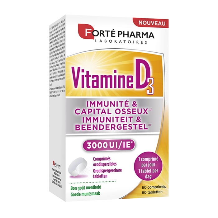 Image of Forté Pharma Vitamine D3 3000UI 60 Smelttabletten