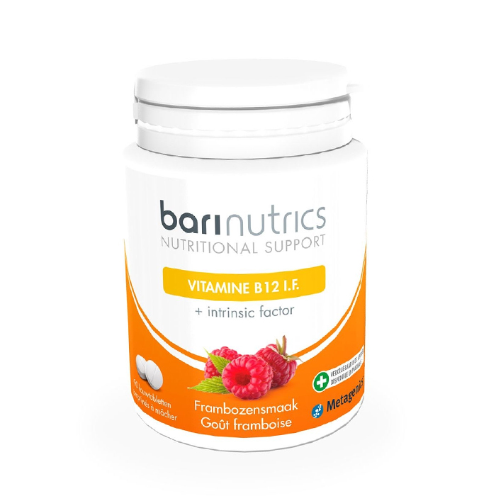 Image of Barinutrics Vitamine B12 I.F. Framboos 90 Kauwtabletten 