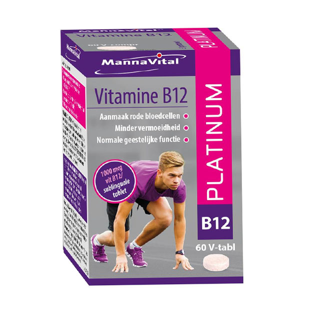 Image of MannaVital Vitamine B12 Platinum 60 V-Tabletten