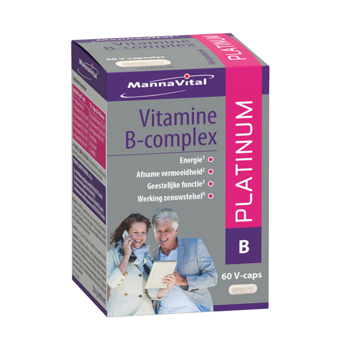 Image of MannaVital Vitamine B-Complex Platinum 60 V-Capsules