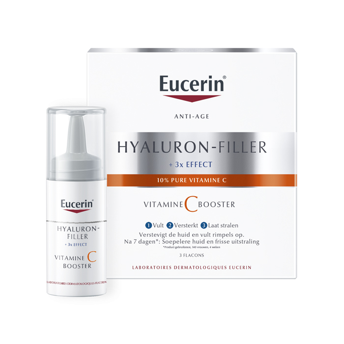 Image of Eucerin Hyaluron-Filler + 3x Effect Vitamine C Booster 3x8ml NF 