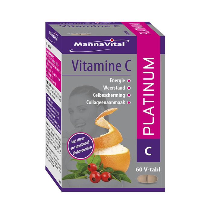 Image of MannaVital Vitamine C Platinum 60 Tabletten