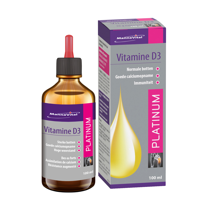 Image of MannaVital Vitamine D3 Platinum Druppels 100ml 