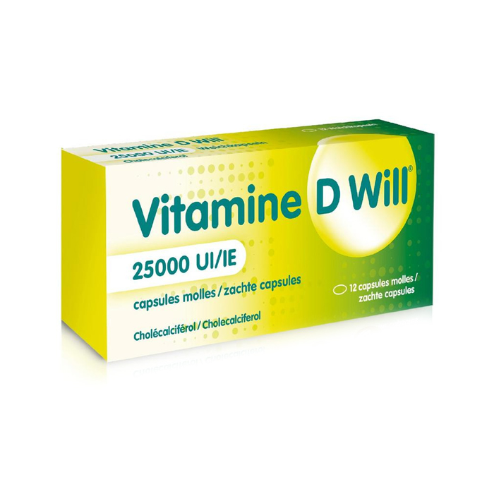 Image of Vitamine D Will 25000IE 12 Zachte Capsules