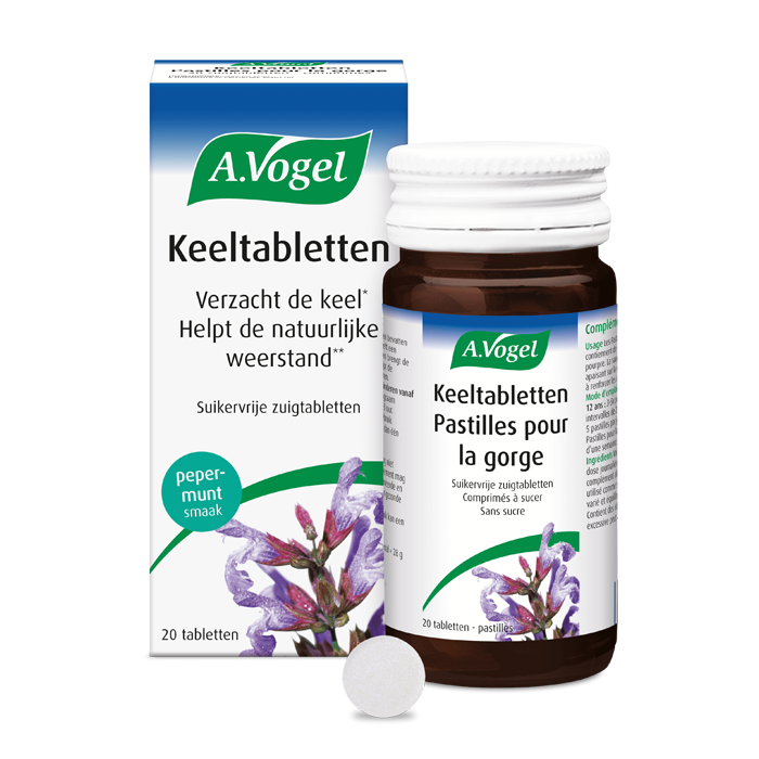 Image of A. Vogel Keeltabletten Pepermunt - 20 Zuigtabletten