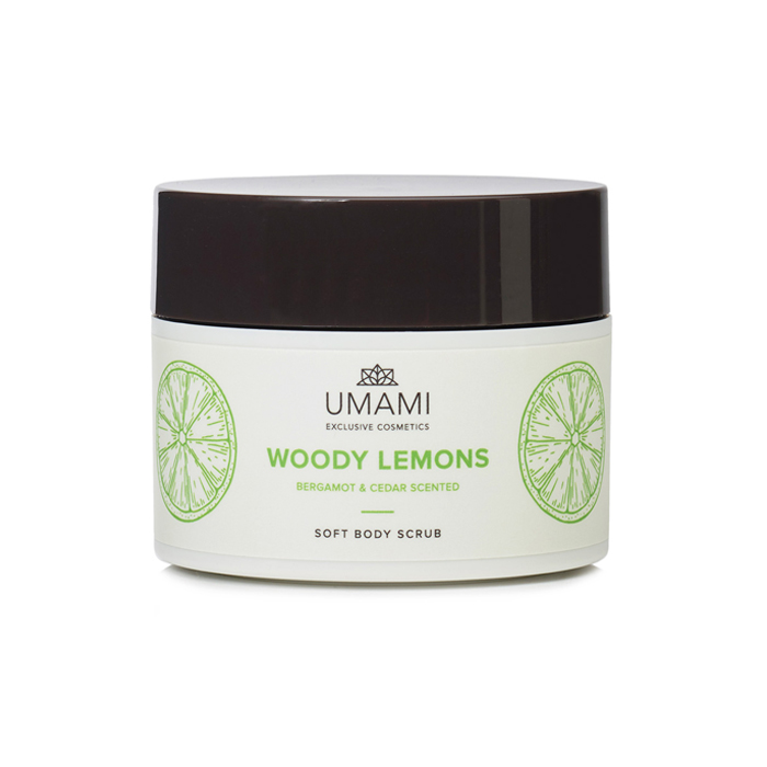 Image of Umami Woody Lemons Body Scrub Bergamot &amp; Ceder 250ml 