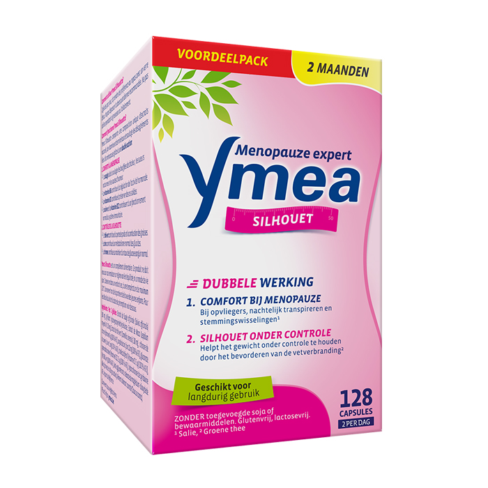 Image of Ymea Silhouet - Menopauze - Tegen opvliegers &amp; gewicht onder controle 128 Capsules 