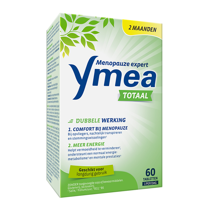 Image of Ymea Totaal - Menopauze - Tegen opvliegers &amp; vermoeidheid 60 Tabletten 
