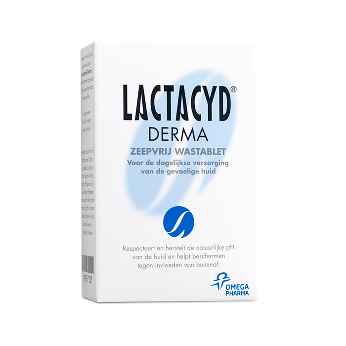 Image of Lactacyd Derma Zeepvrije Wastablet Voor Het Hele Lichaam 100g 