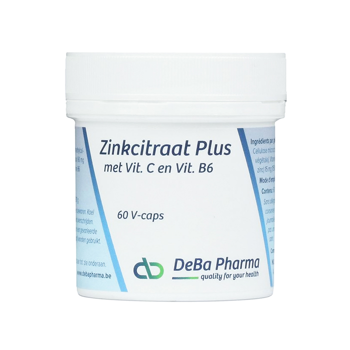 Image of Deba Pharma Zinkcitraat Plus 60 V-Capsules